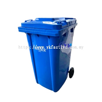 Leader 240L Mobile Garbage Bin (Blue)