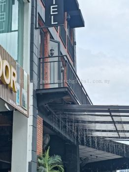 hotel second storey metal balcony 