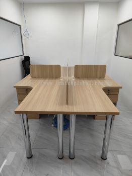 customized 4 seater office table 