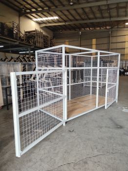 cloth collection metal cage with customized canvas and HPL base board 