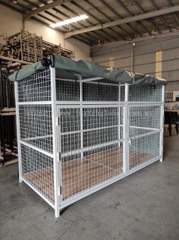 cloth collection metal cage with customized canvas and HPL base board 