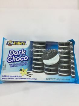Julie's Dark Choco Flavoured Cream Sandwich 145g
