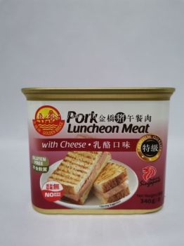 GB PORK LUNCHEON MEAT CHEESE 340G �������������