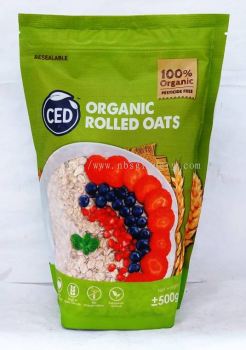 CED ORGANIC ROLLED OATS 500G