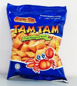 SNEK KU TAM TAM CRAB FLV SNACK 80G 蟹脆