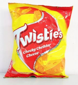 TWISTIES CHEEKY CHEDDAR CHEESE 60G