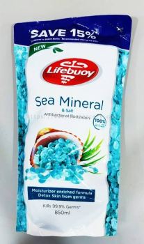 LIFEBUOY SEA MINERAL & SALT BODYWASH REFILL PACK 850ML