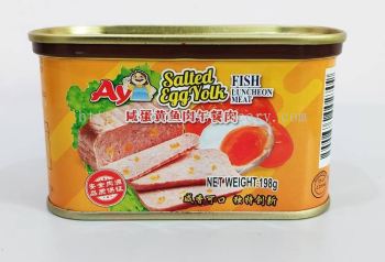AYI SALTED EGG YORK FISH LUNCHEON MEAT 198G