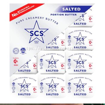 SCS SALTED PORTION BUTTER 12X10G