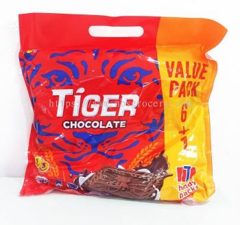 TIGER CHOCOLATE FLVR BISCUIT 372.4G(6+1 HANDY PACK)