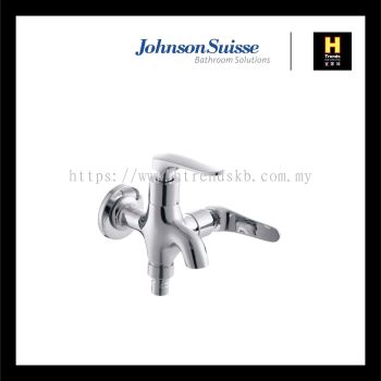 Johnson Suisse Fermo-N 1/2" 2way Bib Tap With Screw Collar And Flange (WBFA301482CP)