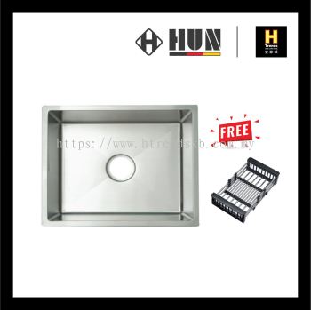 HUN 304 Nano Stainless Steel Kitchen Sink - Single Bowl (Nano Silver) HKS302