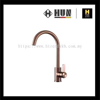 HUN Single Lever Sink Mixer Tap (Rose Gold) HWT9313