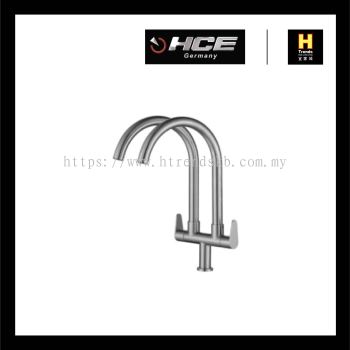 HCE Double Spout Pillar Sink Tap SFK3013