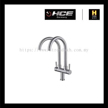 HCE Double Spout Pillar Sink Tap SFK5013