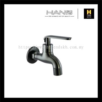 Hans Brass Chrome Wall Bib Tap (Gun Metal) HWBT36250GY