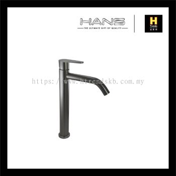 Hans SUS304 Tall Basin Tap (Gun Metal Grey) HBST36480GY