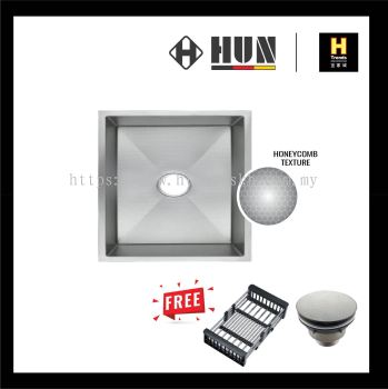 HUN Honeycomb Nanotech Kitchen Sink - Single Bowl (Nano Silver) HKS241