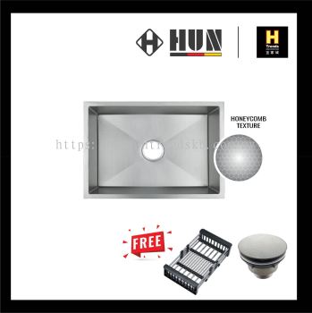 HUN Honeycomb Nanotech Kitchen Sink - Single Bowl (Nano Silver) HKS242