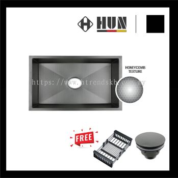 HUN Honeycomb Nanotech Kitchen Sink - Single Bowl (Nano Titanium) HKS343