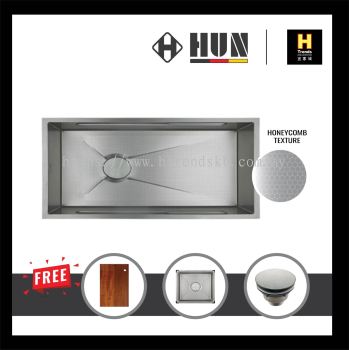 HUN Honeycomb Multifunction Kitchen Sink - Single Bowl (Nano Silver) HKS253