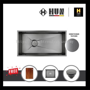 HUN Honeycomb Multifunction Kitchen Sink - Single Bowl (Nano Titanium) HKS352