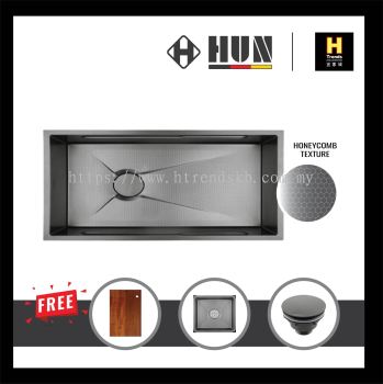 HUN Honeycomb Multifunction Kitchen Sink - Single Bowl (Nano Titanium) HKS353