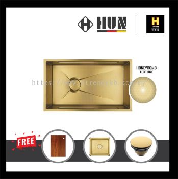 HUN Honeycomb Multifunction Kitchen Sink - Single Bowl (Nano Gold) HKS451