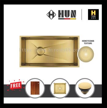 HUN Honeycomb Multifunction Kitchen Sink - Single Bowl (Nano Gold) HKS452