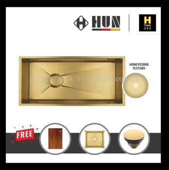 HUN Honeycomb Multifunction Kitchen Sink - Single Bowl (Nano Gold) HKS453