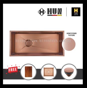 HUN Honeycomb Multifunction Kitchen Sink - Single Bowl (Nano Rose Gold) HKS553