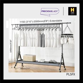 Precious Lady Aluminium Single Extendable Drying Rack PL5FX