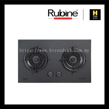 Rubine Fasco Series 2 Burner Build In Gas Hob (Setakera Glass) RGH-FASCO+2B-SK