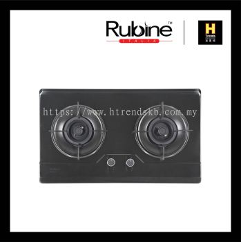 Rubine Fasco Series 2 Burner Build In Gas Hob (Titanium Grey Stainless Steel) RGH-FASCO2B-TG