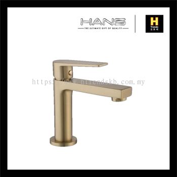 Hans Brass Matt Gold Chromed Basin Tap HBST32350GD