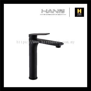 Hans Matt Black Chromed Tall Basin Tap HBST38350BL