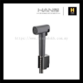 Hans Gun Metal ABS Chromed Hand Bidet With High Pressure Double Interlock HHB90400GY