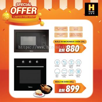 SALE -  Midea Build in microwave & Build in Oven