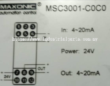 Maxonic Automation Control Isolator MSC3001-C0C0 - Malaysia