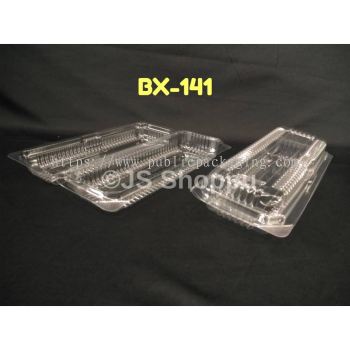 Kuih Container BX141 / Disposable Plastic Clear Bakery Container (50pcs+-) / BX 141