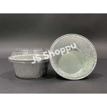 3404-P Aluminium Foil Tray with Clear Lid (10 sets 卤) / Bulat / Round / Foil Tray 3404 - P