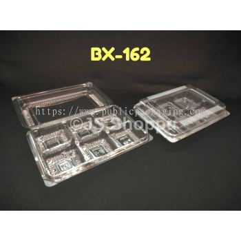 Kuih Container BX162 / Disposable Plastic Clear Bakery Container (50pcs+-) / Bx 162