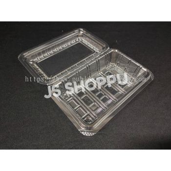 Kuih Container H2L / Disposable Plastic Clear Bakery Container (Self Lock) (50pcs+-) / Plastic Container