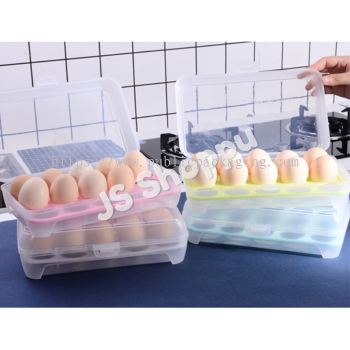 Egg Storage Box 15 Grid / Egg Holder Container / Kotak Simpan Telur / 鸡蛋盒