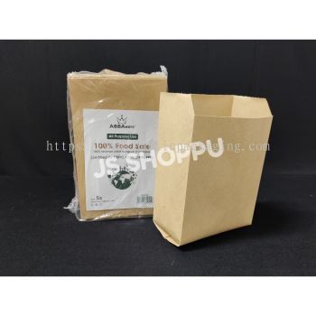 5S Paper Bag(ABBA)(100pcs+-) / Beg Kertas Coklat / Goodies Bag / Gift Bag