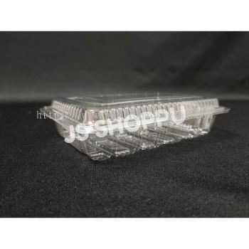 Kuih Container OP-2H / Disposable Plastic Clear Bakery Container (100pcs卤) OP2H / OP 2H