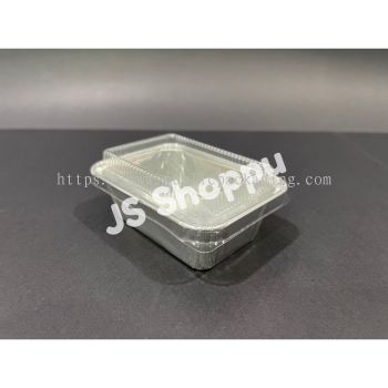 4618-P Aluminium Foil Tray with Clear Lid (10 sets 卤) / Rectangle / Rectangular / Foil Tray 4618 - P