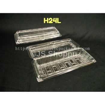 Kuih Container H24L / Disposable Plastic Clear Bakery Container (50pcs+-) / Bakery / Plastic Container