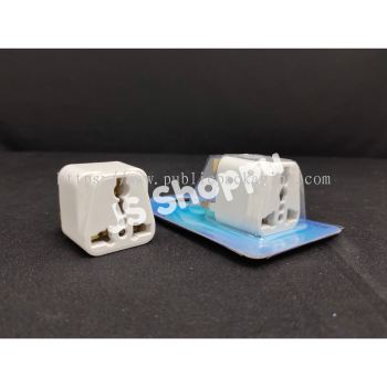 3 Pin Plug Adaptor / MY UK US EU CN / Universal / 3 Pin / Multi Plug / International Adaptor (1 pc)