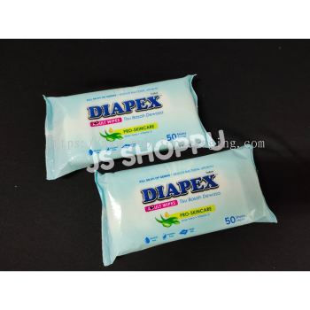 Diapex Adult Wipes / Tisu Basah Dewasa - Kill 99.9% of Germs / Reduce Bacteria Growth / Wet Tissue